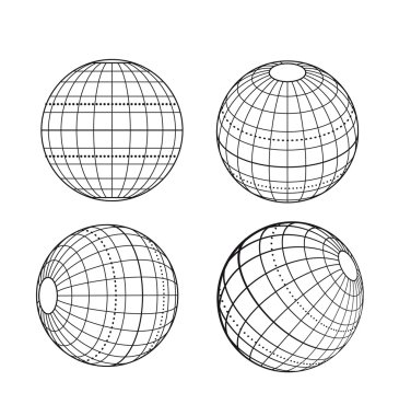 Globe. Illustration clipart