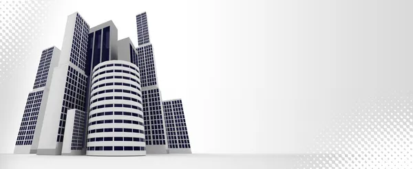 3D buildings — Stock Photo, Image