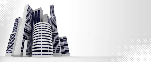 3D épületek Jogdíjmentes Stock Képek