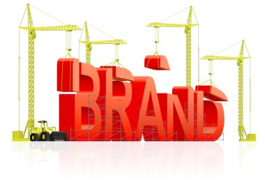 Brand building clipart