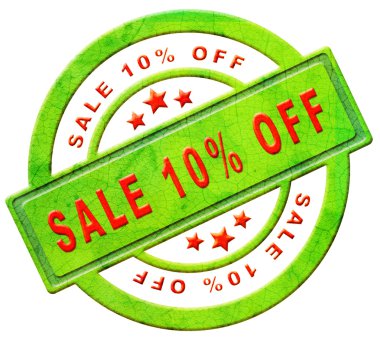 Sale 10% off clipart