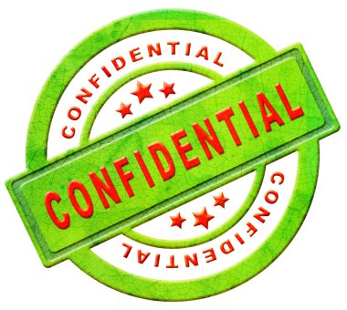 Confidential stamp clipart