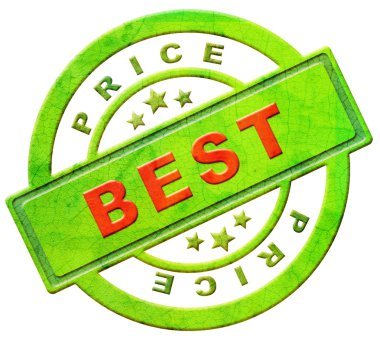 Best price label or stamp clipart