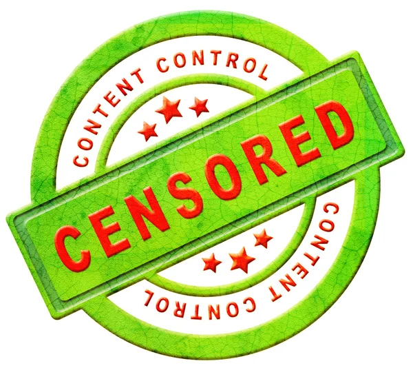 Control de contenido censurado —  Fotos de Stock