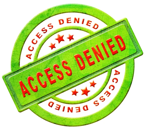 Access denied closed — Stock Photo, Image