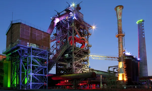 Steel industry blast furnace — Stock Photo, Image