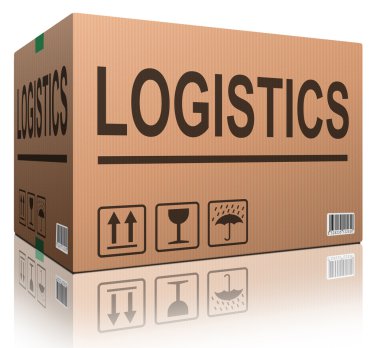 Logistics carboard box clipart