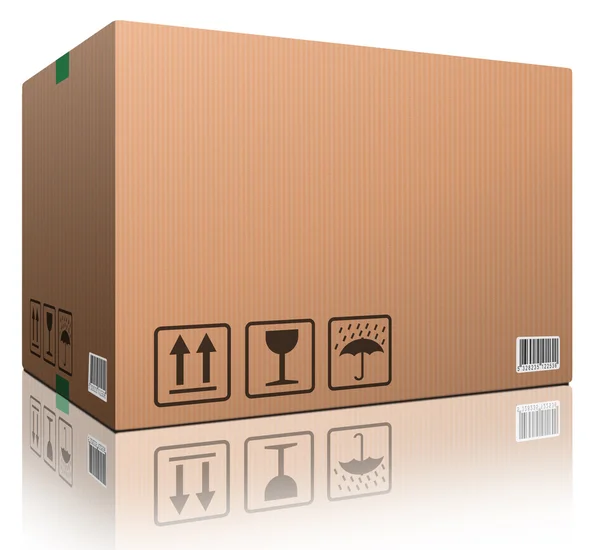 Prázdné kartonové krabice — Stock fotografie