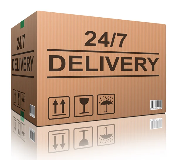 24/7 delivery — Stock Photo, Image