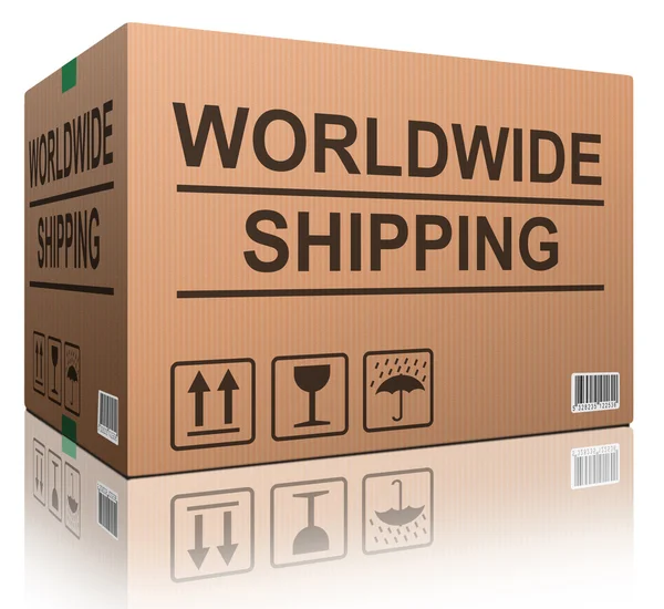 Worldwide shipping — Stock Photo, Image
