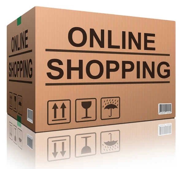 Online winkelen — Stockfoto