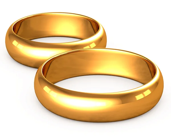 Золотые кольца — стоковое фото