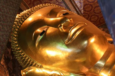 The Big golden Reclining Buddha clipart