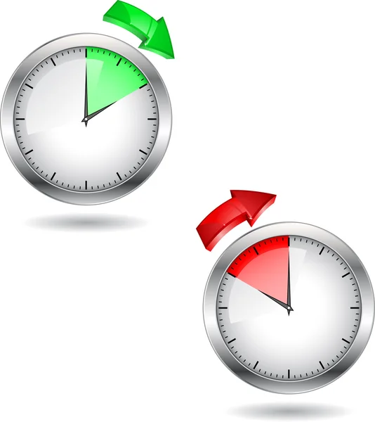 Time clock — Stock Vector