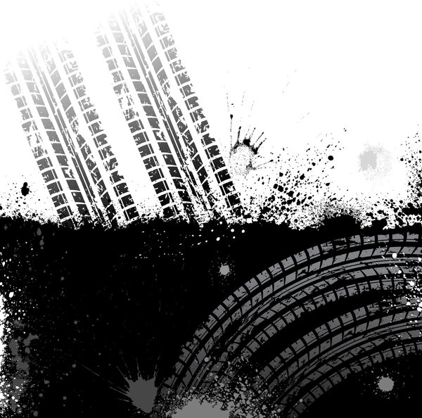 Tire track background