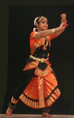 Bharatanatyam dance clipart
