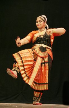Bharatanatyam dance clipart