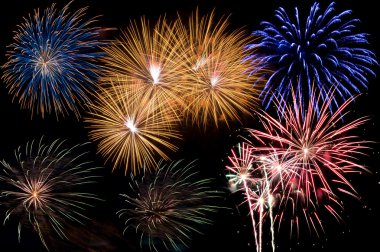 Firework display clipart