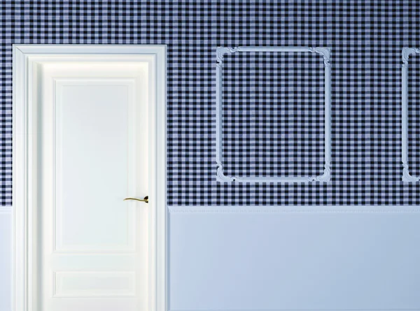 Сцена дизайна интерьера с дверью . — стоковое фото
