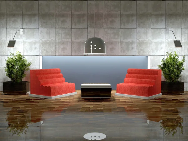 Cena de design da sala de estar moderna . — Fotografia de Stock