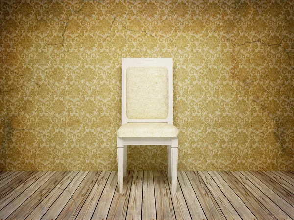 Classic antique interior with chair. — Stock Photo, Image