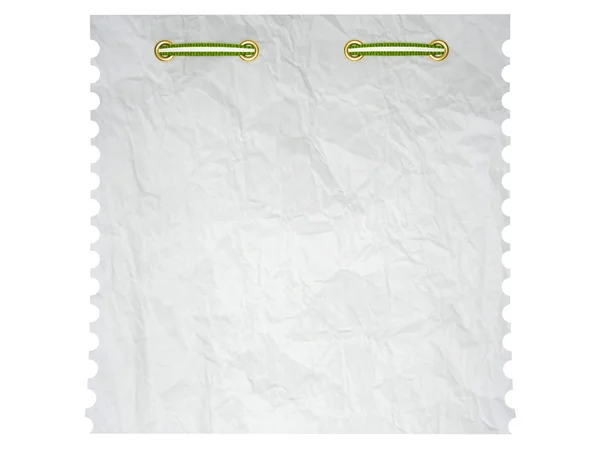 Σημειωματάριο χαρτί που απομονώνονται σε λευκό. — Φωτογραφία Αρχείου