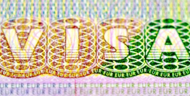 Visa stamp clipart