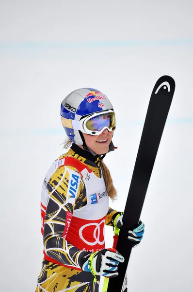 米国からのチャンピオンのスキーヤー リンゼイ ・ ボン — ストック写真