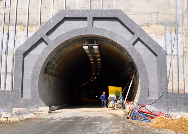 Stavba tunelů — Stock fotografie