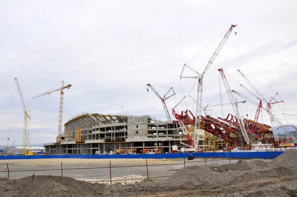 Bau des Hauptstadions im Olympiapark — Stockfoto