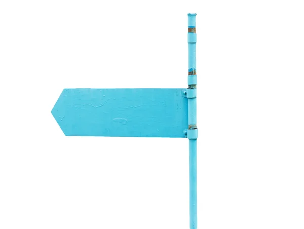 Ponteiro azul sobre um fundo branco — Fotografia de Stock