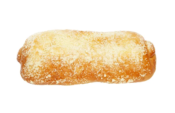 Pão longo em um fundo branco — Fotografia de Stock