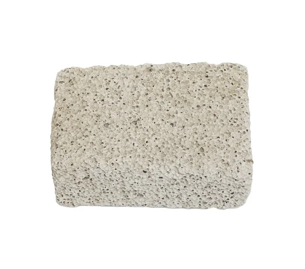 Pumice Stone Detail Isolated on White Background — Stock Photo, Image