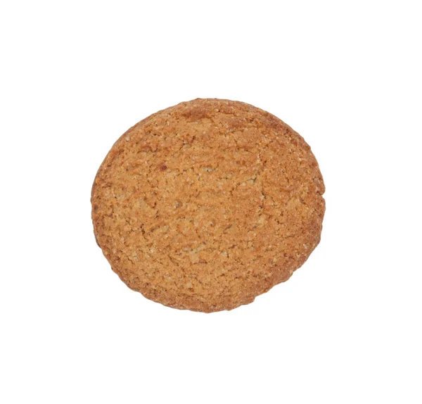 白い背景で隔離のピーナッツ バター クッキー — ストック写真