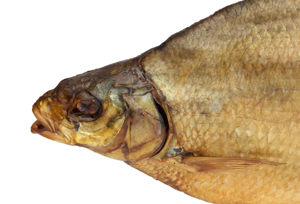 Smoked head bream on a white background — Stock Photo, Image