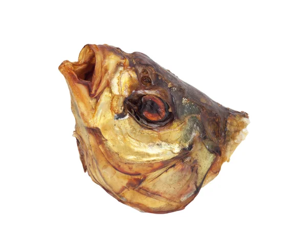 Smoked head bream on a white background — Stock Photo, Image