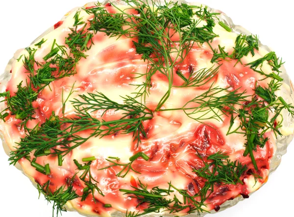 Aringhe da insalata sotto pelliccia — Foto Stock