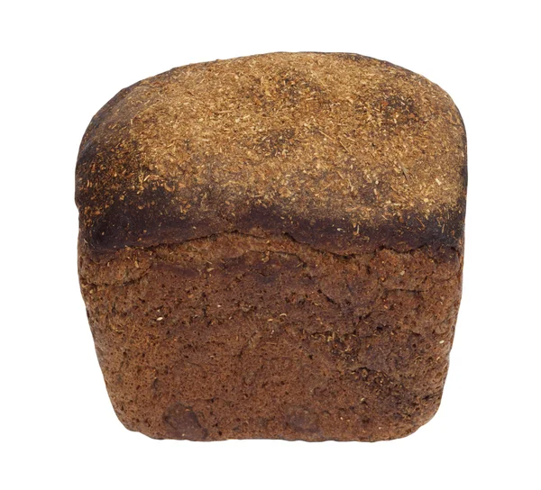 Object op wit - voedsel zwart brood — Stockfoto