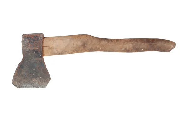 Old axe on white background — Stock Photo, Image