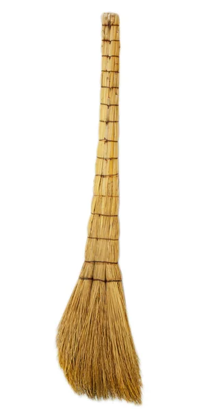 Broom isolated on white — Stock Photo, Image