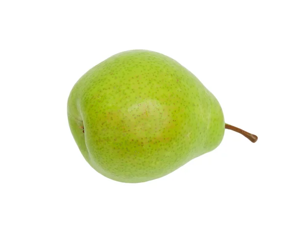 Gröna päron isolerad på en vit — Stockfoto