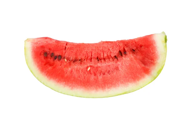 Slice of watermelon against white background — Stock Photo, Image