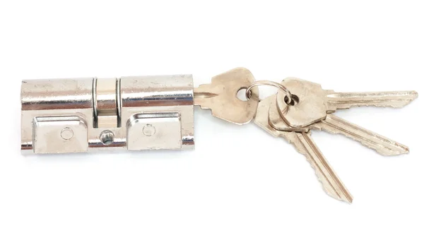 Κλειδαριά και κλειδί — Φωτογραφία Αρχείου