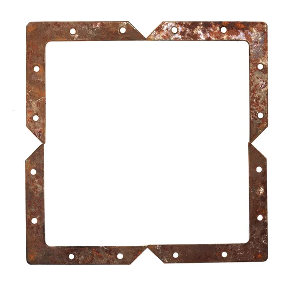 Рамка из ржавого металла — стоковое фото