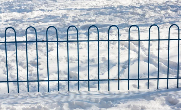 stock image Fence in the snow