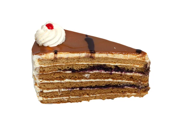 Užijte si přestávky na kávu s jedlé brownie dort a sweet smel — Stock fotografie