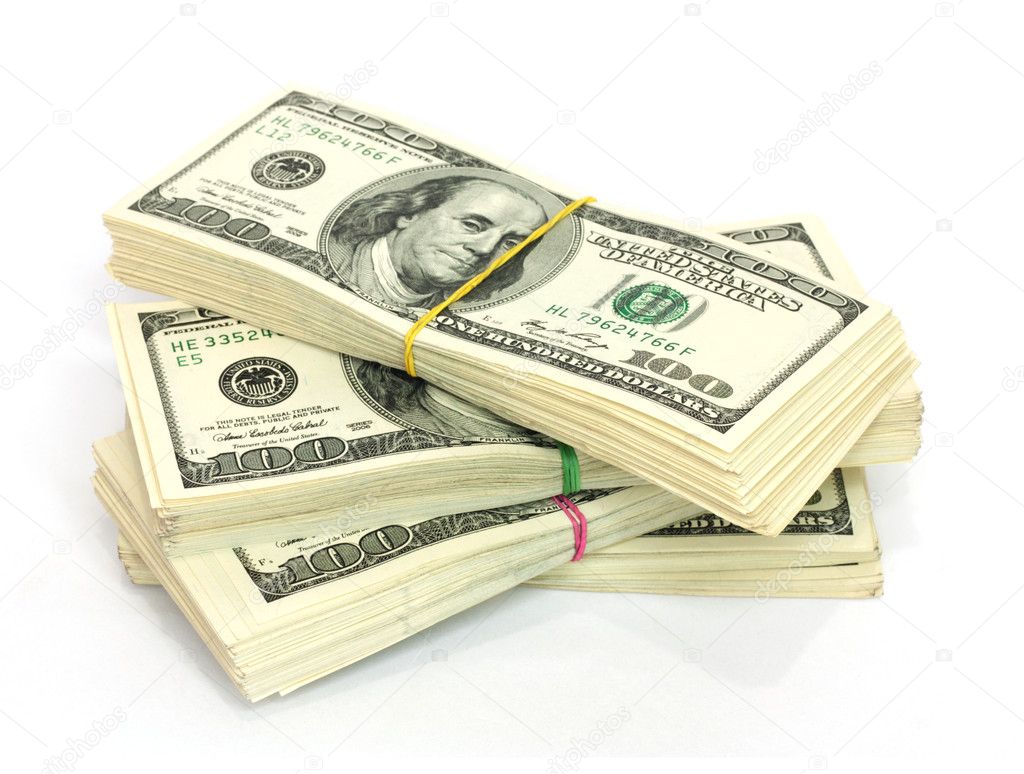 Stack of $100 bills