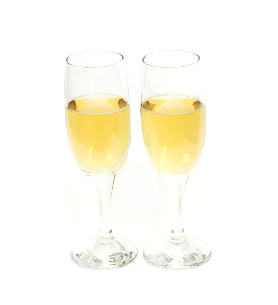 Dvě sklenice vína — Stock fotografie