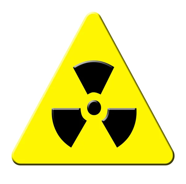 Signo radiactivo — Foto de Stock
