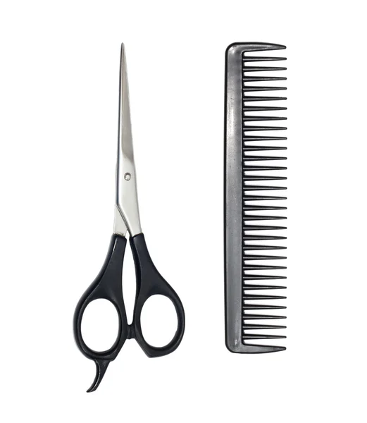 Scissors and comb — Stock Photo, Image